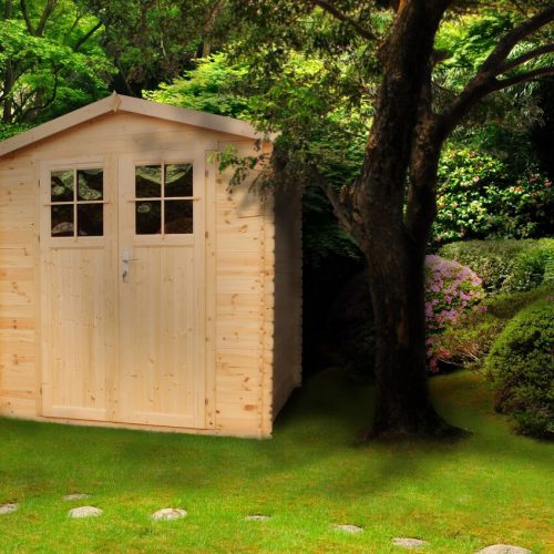 מחסן גינה עץ GARDEN TOP מעץ מלא 216X206 דגם M343