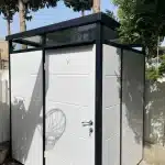 יחידת חצר אוורסט 16-20 שלדה צבע שחור לאחר התקנה בבית לקוח
