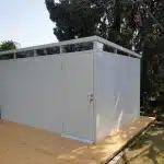 יחידת חצר אוורסט 30-40 לבן לאחר התקנה