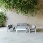 פינת ישיבה דגם איטליה צבע לבן