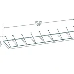 שרטוט מידות גגון סופיה 1.4-7.5