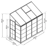 שרטוט מידות החממה