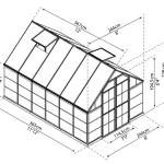 שרטוט מידות חממת באלנס