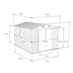 מפרט מידות מחסן מתכת T108