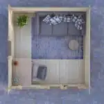 מבט על מחסן עץ דגם ערד