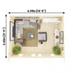 מידות מחסן טרמינטור 3.5-4.5