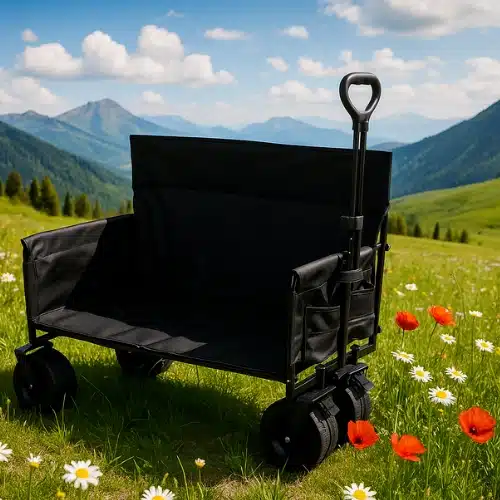 עגלת קמייפינג שנהפכת לכיסא