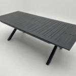 שולחן 100% אלומיניום דגם טורינו צבע אפור כהה