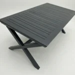 שולחן אלומיניום דגם טורינו צבע אפור כהה