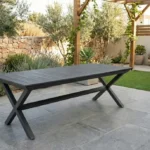 שולחן טורינו נפתח ל-4 מטר צבע אפור כהה