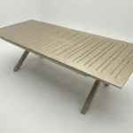 שולחן טורינו צבע שמפניה 100% אלומיניום