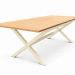 שולחן אלומיניום נפתח דגם באלי צבע שמפניה