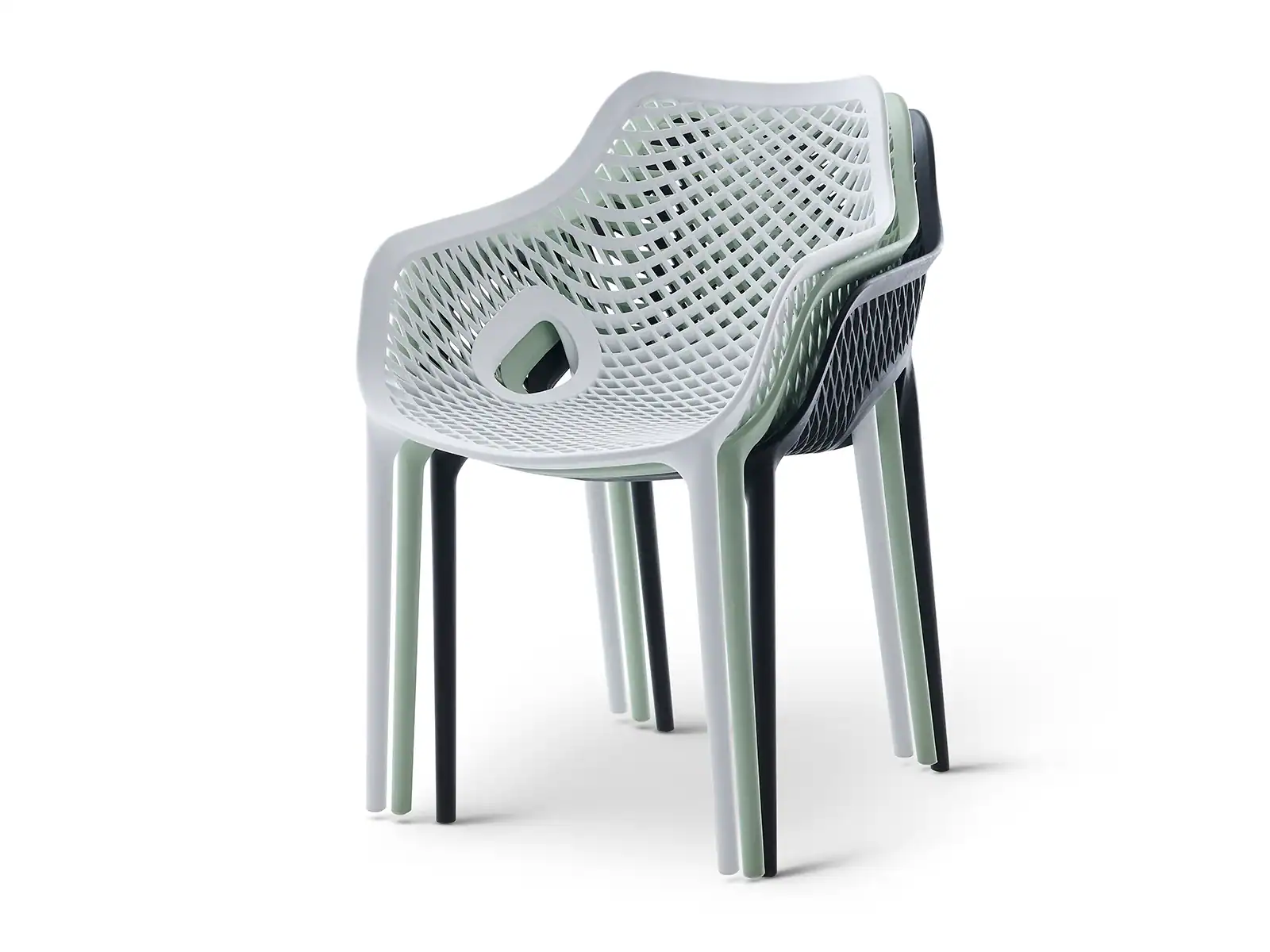 כיסאות נערמים דגם מרום עם ידיות